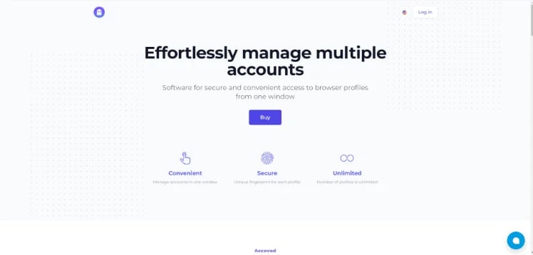 Accovod - homepage
