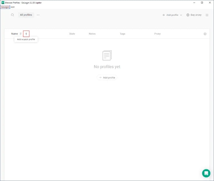 gologin - add profile_small