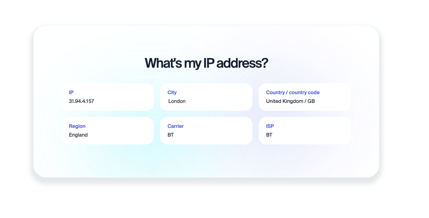 whats my ip